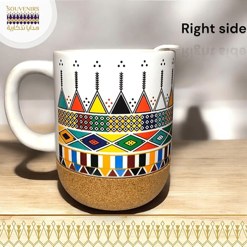 كوب بنقش القط العسيري - صديق للبيئة