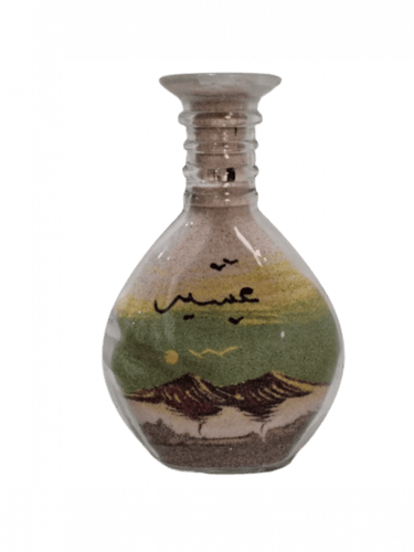 زجاجة رمل عسير 15سم جبل