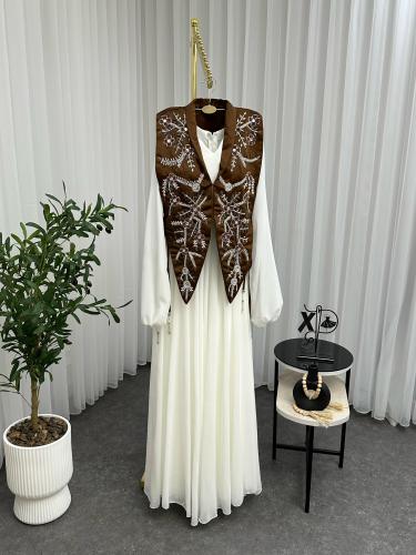 فستان _ سهرة نوع القماش _ شيفون جورجيت صدريه تفته...