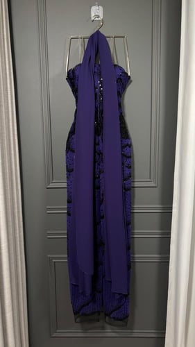 فستان راقي اوف شولدر ليلكي