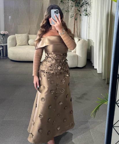 كولكشن سهره جديد مع ورد مطرز