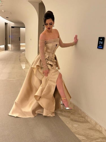 فستان سهرة ميكادوا فخم