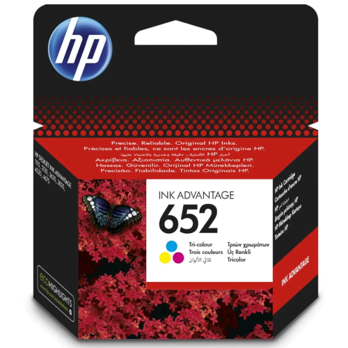 ‌HP 652 Color Original Ink Cartridge F6V26AE‌ حبر...