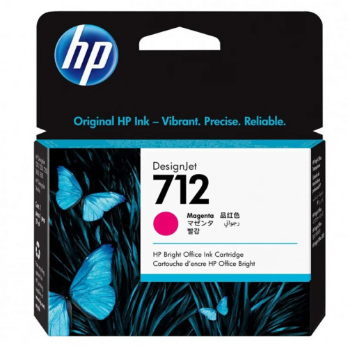 ‌ HP 712 MAGENTA Original Ink Cartridge 3ED68A حبر...