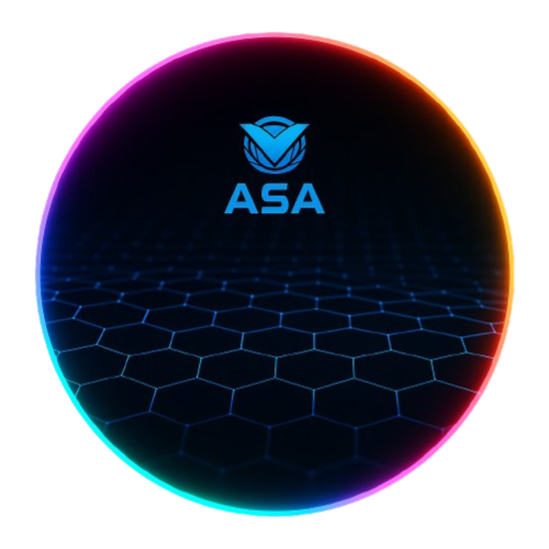 قاعدة كرسي احمر وازرق مع اضاءة RED & BLUE CHAIR PA...