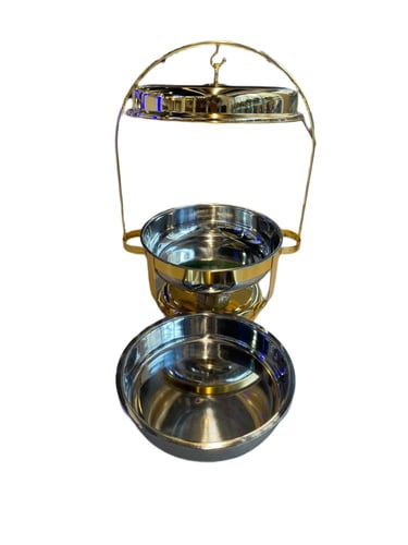 سخانات طعام ذهبي ٩لتر غطاء علاقي