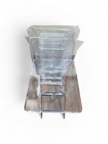 طقم طاولات تقديم باستاند شيال 4حبات مقاس ٥٠*٤٠سم ا...