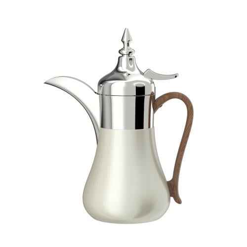 Stainless steel coffee thermos with purple color on silver inside, 350 ml capacity, from Eskwalo