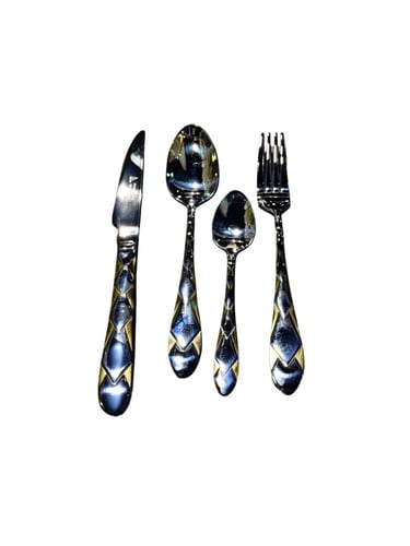 طقم ملاعق استلس استيل لونين ١٨/١٠ عدد ١٢ شخص مع طق...