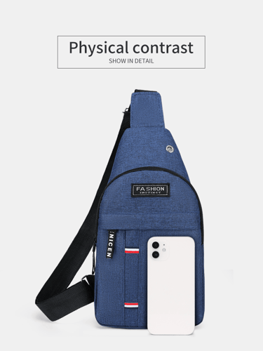 شنطة ظهر رصاصي - كحلي قطعة واحدة