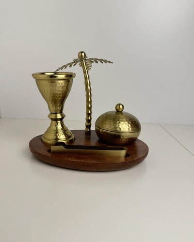 طقم مبخرة 3 قطع شكل نخلة