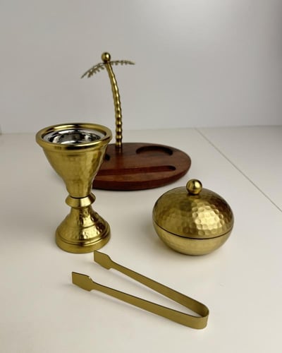 طقم مبخرة 3 قطع شكل نخلة