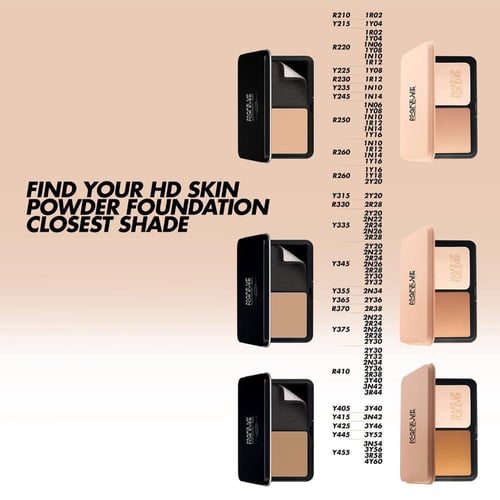 بودرة أساس مضغوطة اتش دي سكين مات فلفت 2Y36 من ميك...