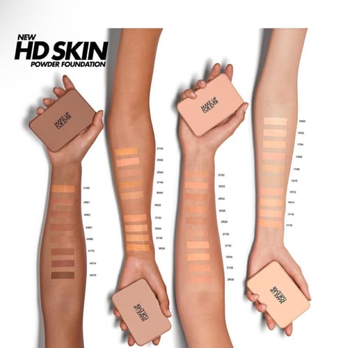 بودرة كريم أساس إتش دي سكين - مضغوطة مطفية