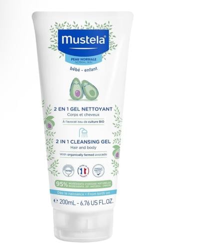 جل التنظيف اللطيف من موستلا 2 في 1 غسول لشعر وجسم...