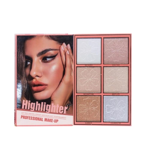 دفتر باليت كرستين 3 في 1 ظلال العيون + اضاءة + احم...