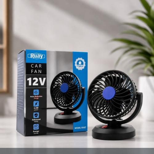 مروحة سيارة Ruay 12V | تعمل بمنفذ الولاعة | متجر ت...
