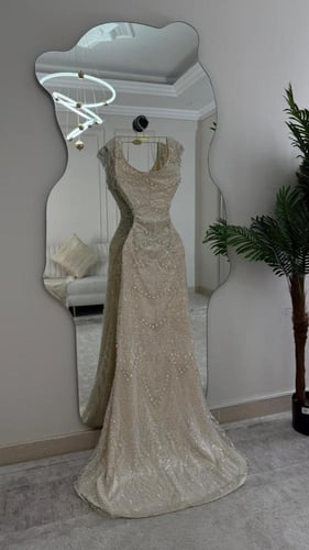 رقم 9490 فستان سهرة خرز