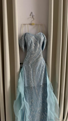 7868 فستان راقي تيفاني