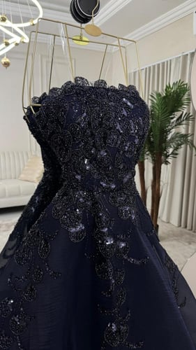 رمز 8215 فستان سهره غنج كحلي