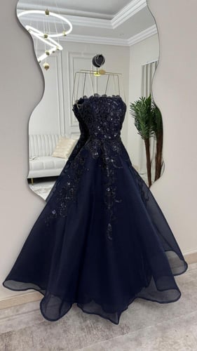 رمز 8215 فستان سهره غنج كحلي