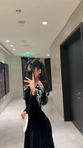 رقم 8382 فستان ناعم مخمل
