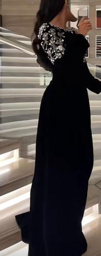 رقم 8382 فستان ناعم مخمل