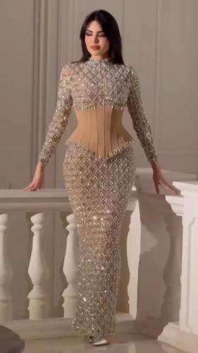 فستان مرسيه أعراس و حفلات