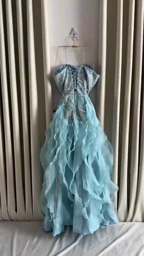 رقم 9660 فستان سهره سماوي