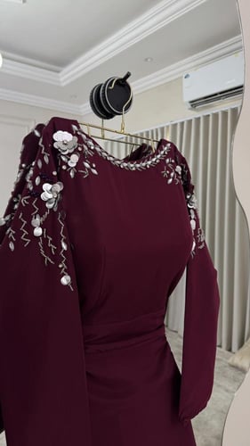 رقم 8382 فستان ناعم مخمل