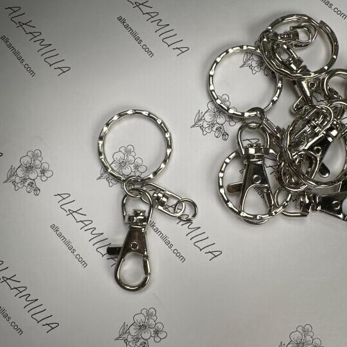 ميدالية مفاتيح مزدوج (فضي )6قطع