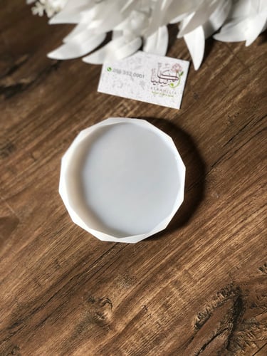 قالب سيلكون كوستر كرستالي الحواف