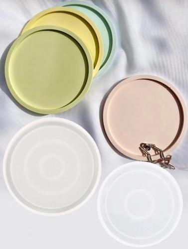 قالب سيلكون كوستر دائري من قطعتين