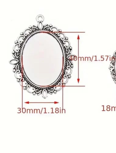قلادات فارغه نحاسيه للأعمال اليدوية ٥ قطع
