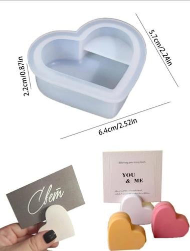 قالب سيلكون قلب حامل الاوراق