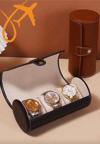 علبة ساعات أسطوانية محمولة