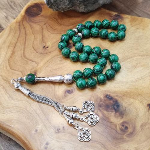 حجر أخضر معرق أسود 094