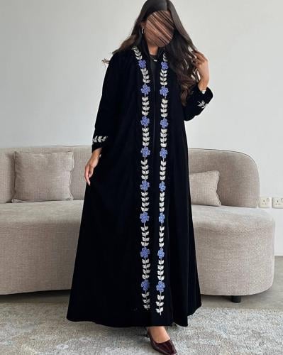 عباية مخمل شك يدوي