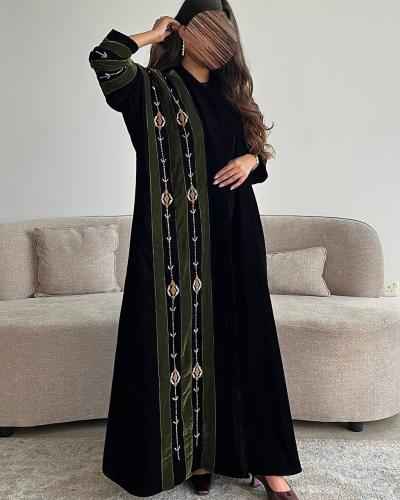 عباية مخمل شك يدوي