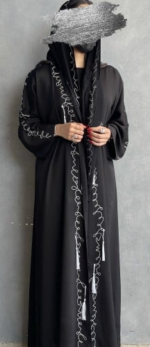 عباية صالونة تطريز هاري قصة عادي