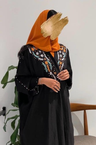 عباية نص بشت كريب بحريني بشك يدوي