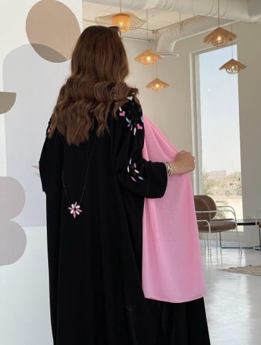 عباية ملكي نص بشت بشك يدوي ملون