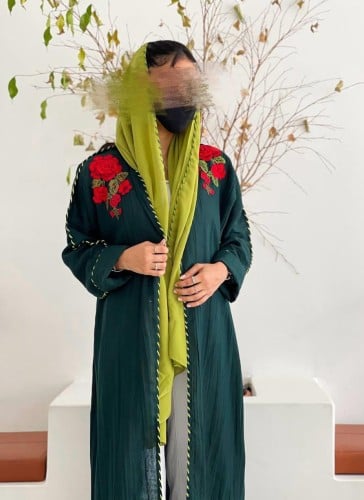 عباية لينن شك يدوي قصة عادي