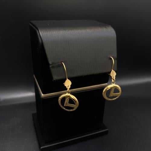 حلق ذهب عيار 21 الوزن 2.8 جرام