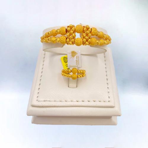 أسواره مع الخاتم ذهب عيار 21 الوزن 15.8 جرام