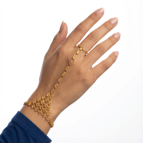 كف ذهب عيار 21 الوزن 5.63 جم