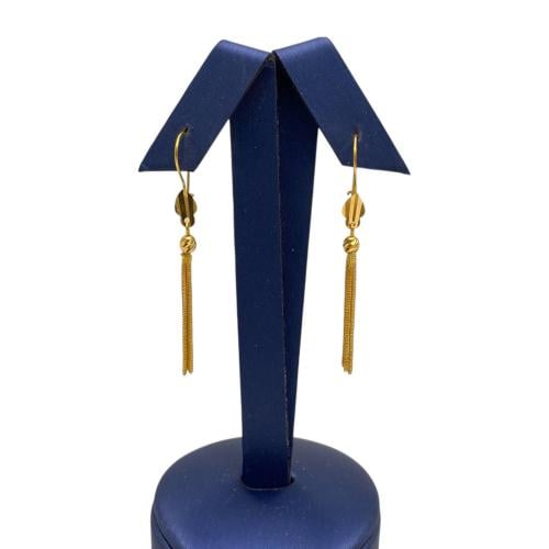 حلق ذهب عيار 21 الوزن 1.7 جرام