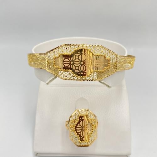 أسوارة مع الخاتم ذهب عيار 21 الوزن 11.5 جرام