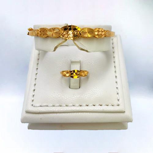 أسواره مع الخاتم ذهب عيار 21 الوزن 10.74 جرام