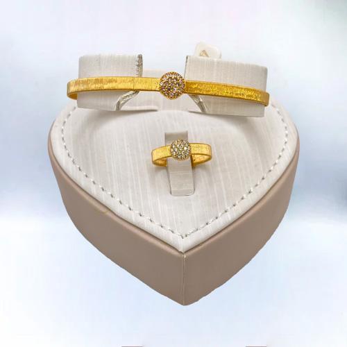 سواره مع الخاتم ذهب عيار 21 الوزن 10.1 جرام